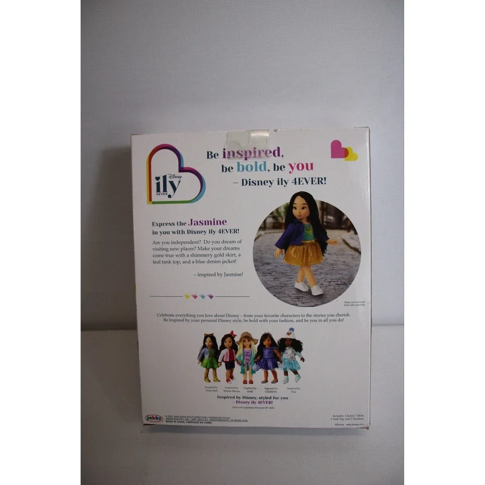 Disney Ily 4ever Doll Clothes and Accessories Inspired by Jasmine NIB Sealed Box